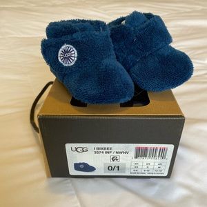 Bixbee Infant Ugg navy slipper boot